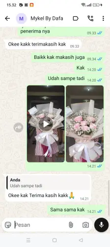 Testimonial Buket Bunga ciluluk