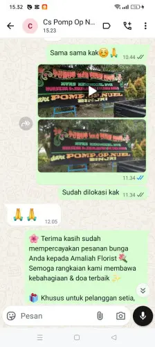 Testimonial Papan Bunga ciluluk
